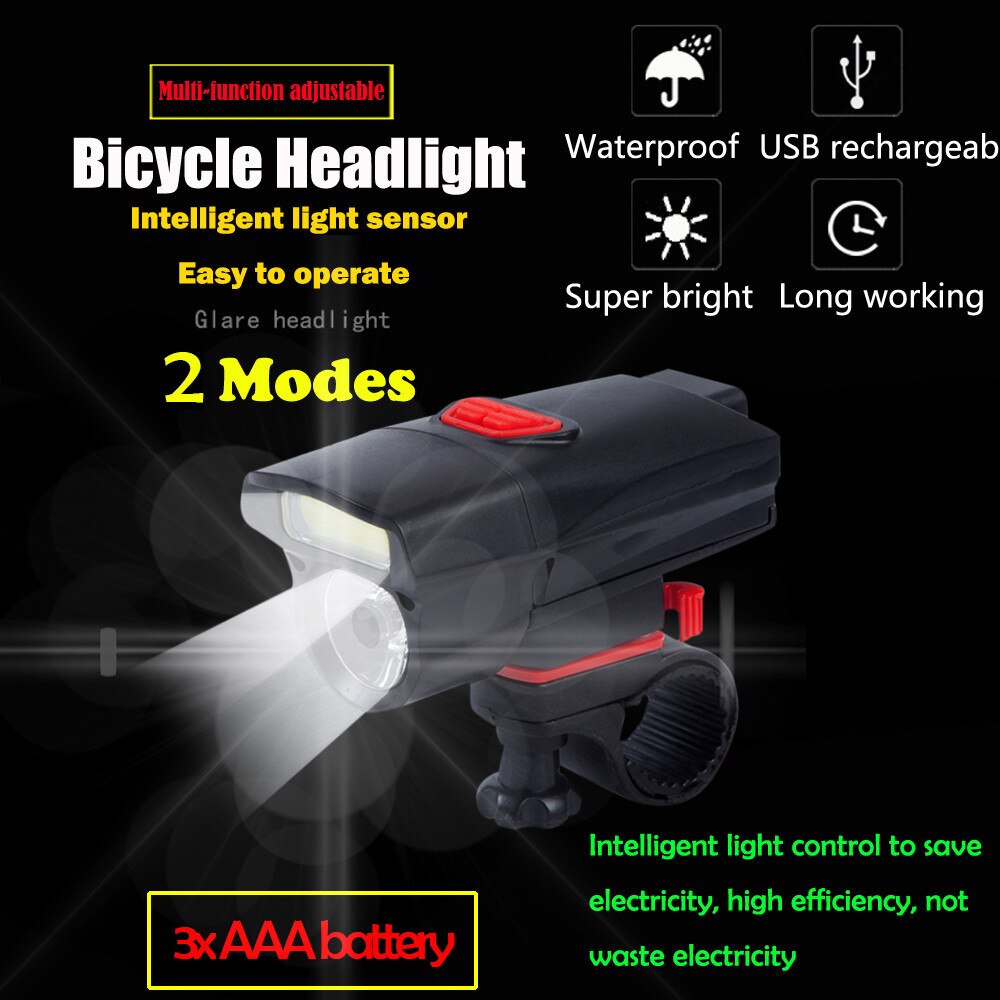 어린이용 우주 헬멧 3-5 LED 후면 테일 자전거 손전등, 후면 6 램프 모드 헬멧 COB AAA 자전거 헤드 램프 경량 달리기